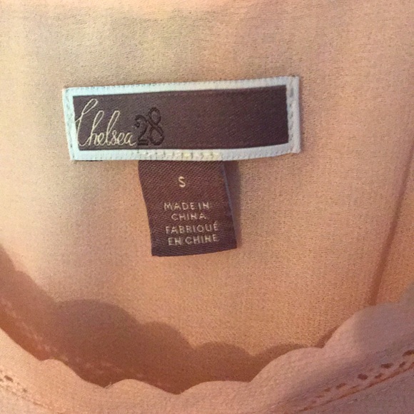 Chelsea28 Dress, Drop Waist with Ruffle Hem, Scallop Trim - Picture 3 of 4